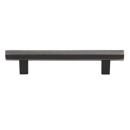 Gliderite Hardware 5-1/16 in. Center to Center Hexagon Bar Pull Oil Rubbed Bronze 4791-128-ORB-1